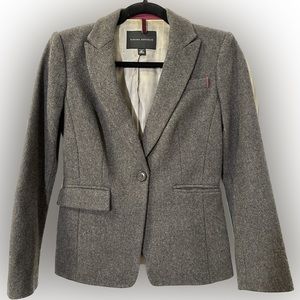 Banana Republic Grey Wool Blazer 0P